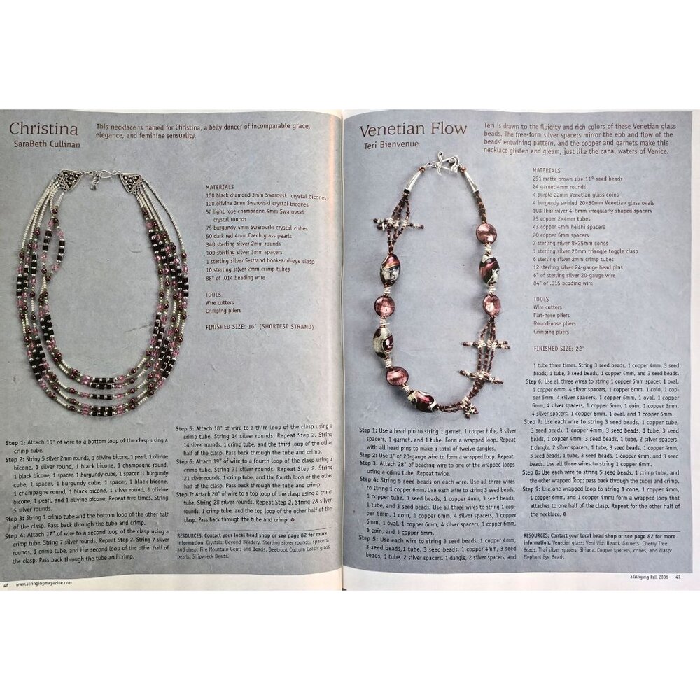 Stringing Magazine Fall 2006 125B Designs And How To Create Them - Picture 10 of 11